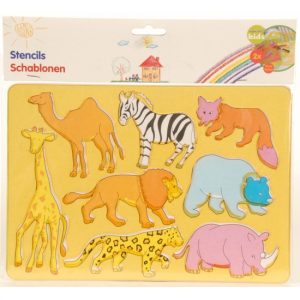 Dieren tekenen sjablonen 2 stuks