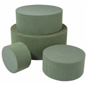 5x Nat steekschuim rond 15 cm