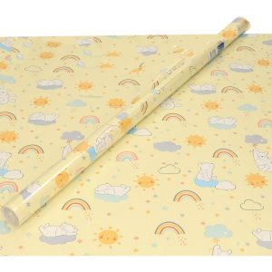 1x Rollen Inpakpapier/cadeaupapier Disney Winnie de Poeh geel 200 x 70 cm
