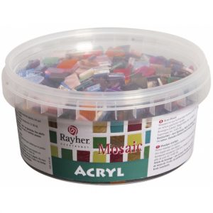 Mozaiek steentjes diverse kleuren 600 gram