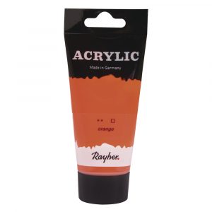 Oranje acrylverf/hobbyverf op waterbasis 75 ml