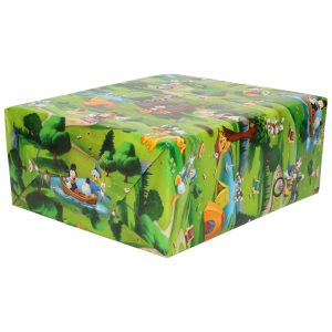 1x Rollen inpakpapier/cadeaupapier Disney familie avonturen 200x70 cm