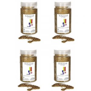 4x Goudkleurige zand korreltjes 500 gram