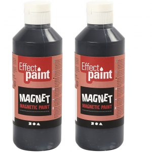 2x Magneetverf zwart 250 ml
