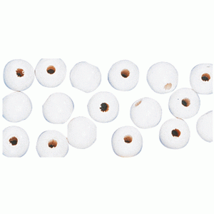 230x witte houten kralen 6 mm