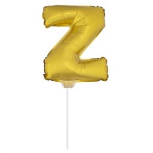 Opblaasbare letter ballon Z goud