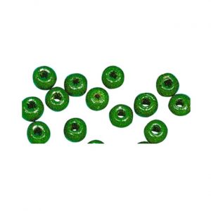 230x grasgroene houten kralen 6 mm