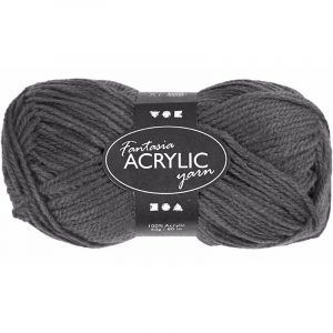 Grijs acryl 3-draads garen 80 meter