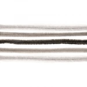 10x chenilledraad mix wit/grijs/zwart 50 cm
