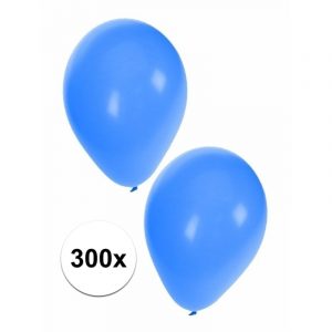 300 Blauwe party ballonnen
