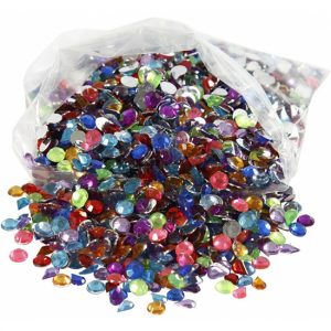Decoratie plak diamantjes 3000 stuks