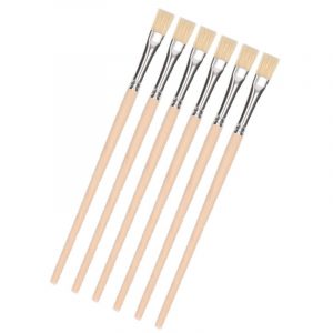 Houten lijmkwastjes 6 stuks
