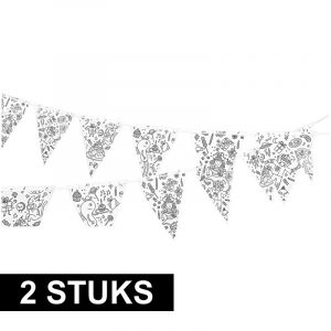 Vlaggetjes inkleuren voor kinderen