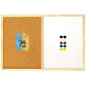 Prikbord/memobord met magneten en punaises
