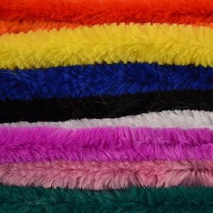 30x Gekleurde chenille draad 14 mm x 50 cm