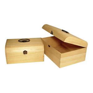 Houten opberg kist 29 x 20 x 14 cm