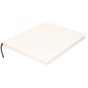 Wit trouwboekje deluxe 27 cm