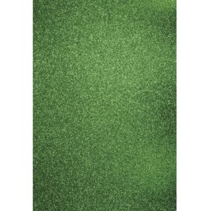 Groen hobbykarton met glitters