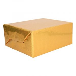 Glitter cadeaupapier goud 150 cm