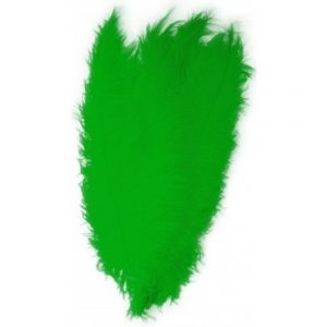 10x Groene decoratieveren/vogelveren 50 cm