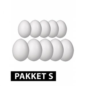 Piepschuim eieren pakket 10x klein formaat