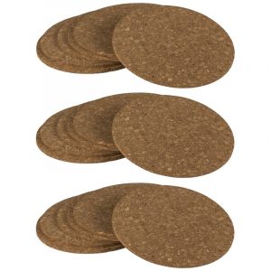 Ronde glazenonderzetters 18 stuks