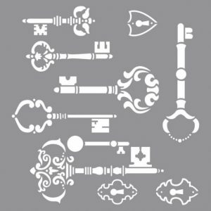 Schilder sjabloon voor sleutels