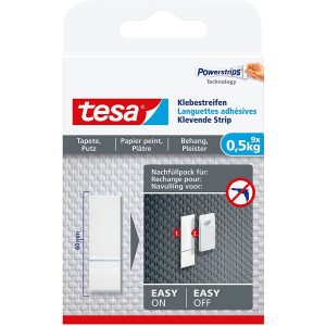 9x Powerstrips zelfklevend voor behang en pleisterwerk Tesa