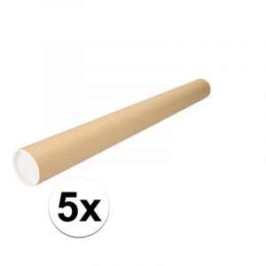 5 kartonnen knutsel kokers A1