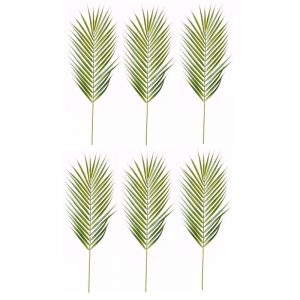 6x Kunst Chamaedorea bladeren 75 cm