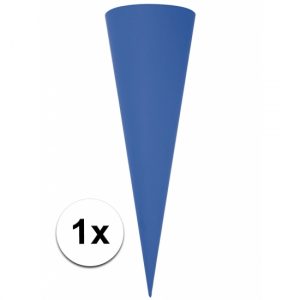 Hobby schoolzakje van karton 70cm blauw