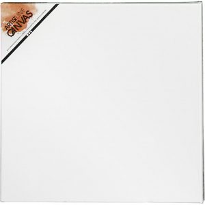 4x stuks hobby artikelen canvas schildersdoek 40 x 40 cm