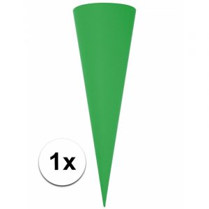 Knutsel schoolzakken groen van karton 70cm blauw