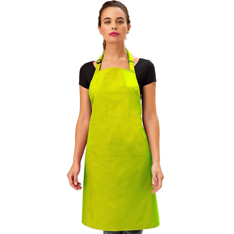 Basic keukenschort limegroen