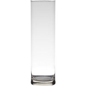 Transparante home-basics cylinder vaas/vazen van glas 30 x 9 cm