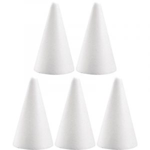 5x Beschilderbare kegels van piepschuim