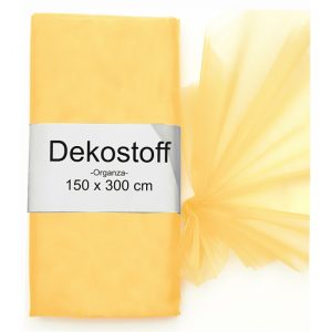 Oranje organza stoffen 150 x 300 cm