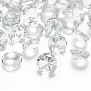 20x Hobby/decoratie transparante diamantjes/steentjes 20 mm/2 cm