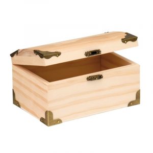 Houten kistje schilderen/versieren 15 x 9,5 cm