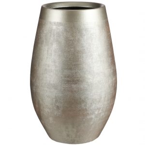 Bloemenvaas goud keramiek voor boeketten/takken/bloemen H40 x D26 cm