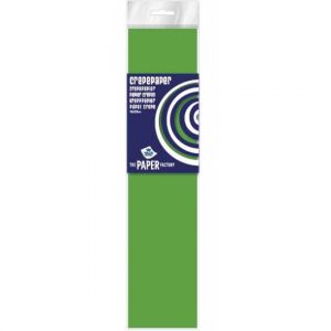 Knutsel crepe vouw papier neon groen 250 x 50 cm
