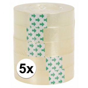 Hobby plakband rolletjes 5 stuks