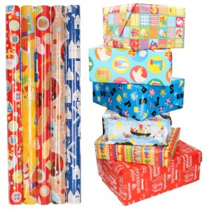 5 rollen cadeaupapier Sinterklaas