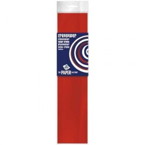 Knutsel crepe vouw papier rood 250 x 50 cm