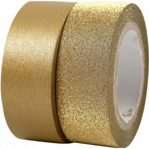 Goud knutsel tape 2x rollen