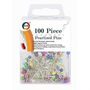 Parelmoer gekleurde kopspelden 38 mm 100x stuks