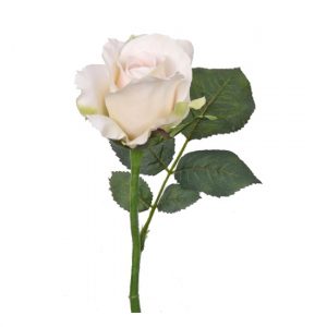 Kunstbloem roos/roze Alice zalm wit 30 cm