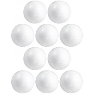 10x Beschilderbare piepschuim ballen/bollen 5 cm