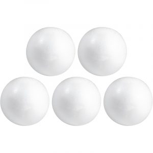50x Beschilderbare piepschuim ballen/bollen 5 cm