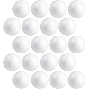 20x Beschilderbare piepschuim ballen/bollen 6 cm